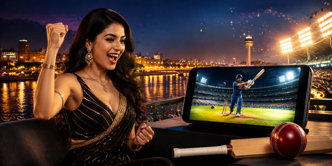 Crowd of enthusiastic cricket fans enjoying a live match